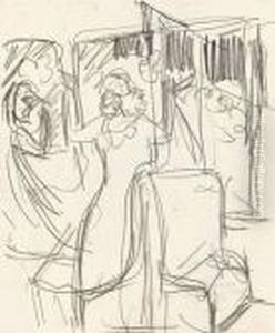 Untitled (in Der Eisenbahn) by Ernst Ludwig Kirchner