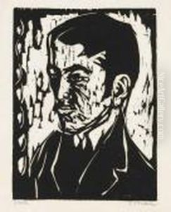 Portrat H. Kind. by Ernst Ludwig Kirchner
