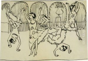 Varietetanzerinnen by Ernst Ludwig Kirchner
