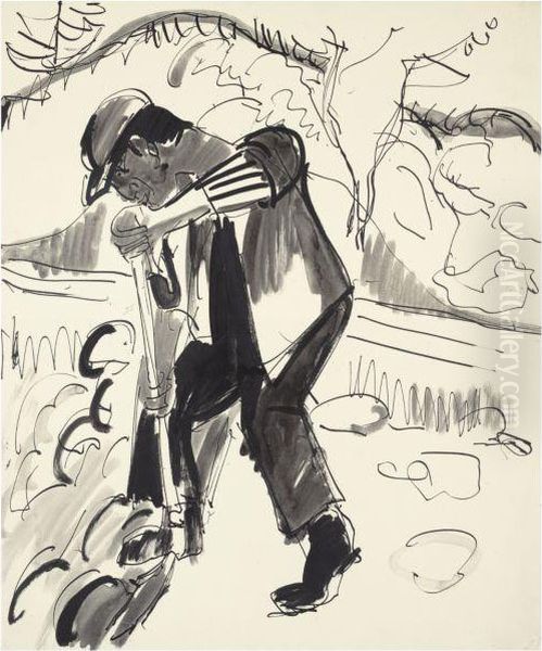 Grabender Bauer (digging Peasant) - view 1