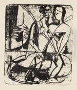 Schlittschuhlaufer by Ernst Ludwig Kirchner