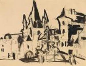 Vorort Von Dresden by Ernst Ludwig Kirchner