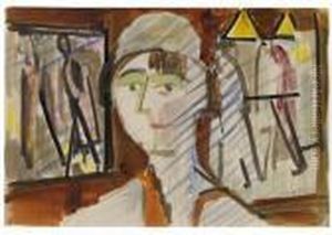 Damenbildnis by Ernst Ludwig Kirchner