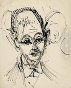 Mannliches Portrat by Ernst Ludwig Kirchner