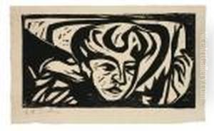 "kopf Dodo Auf Kissen" by Ernst Ludwig Kirchner