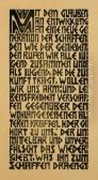 "programm Der Kunstlergruppe Brucke, Text" - view 1