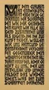"programm Der Kunstlergruppe Brucke, Text" by Ernst Ludwig Kirchner