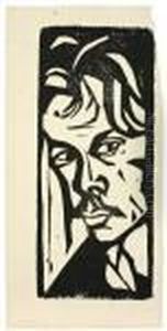 "selbstportrat" by Ernst Ludwig Kirchner