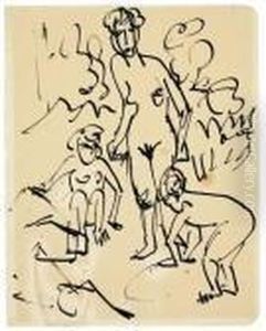 Mutter Und Kinder by Ernst Ludwig Kirchner