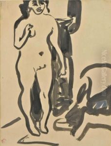 Liebespaar Oder Junges Paar by Ernst Ludwig Kirchner
