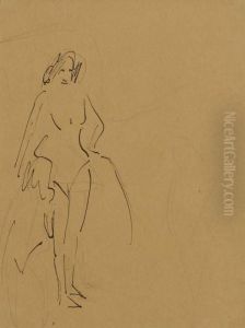 Tanzerin Aus Dem Weissen Hirsch by Ernst Ludwig Kirchner
