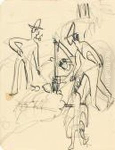 Bauern Beimgraben by Ernst Ludwig Kirchner