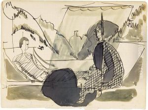 Balkonszene by Ernst Ludwig Kirchner