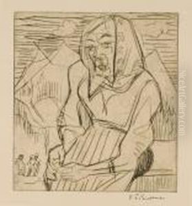 Sitzende Bauerin by Ernst Ludwig Kirchner