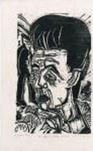 Portrait A.h. Pellegrini by Ernst Ludwig Kirchner