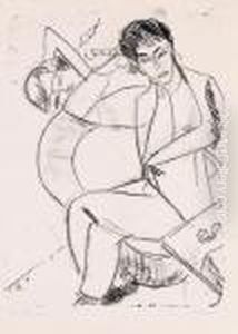 Maler Otto Mueller by Ernst Ludwig Kirchner