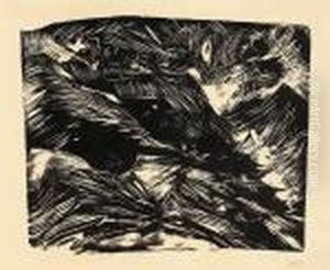 "stafelalp Bei Mondschein" by Ernst Ludwig Kirchner
