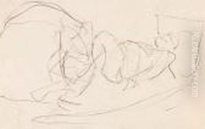 Ruhender Im Bett by Ernst Ludwig Kirchner
