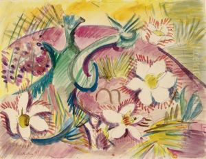 Pelzanemonen (blumenstilleben) by Ernst Ludwig Kirchner