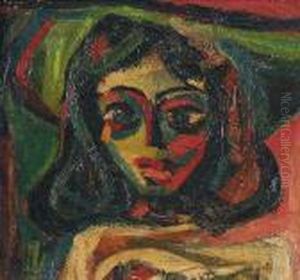 Head Of A Woman by Ernst Ludwig Kirchner