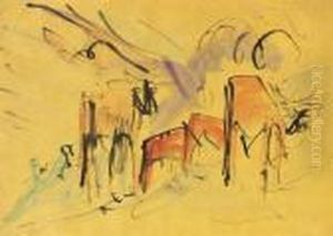 Weidende Kuhe by Ernst Ludwig Kirchner