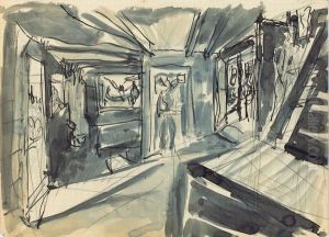Der Eingangsbereich Im Haus Auf Dem Wildboden by Ernst Ludwig Kirchner