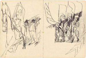 Der Vorreiter Des Festumzuges by Ernst Ludwig Kirchner
