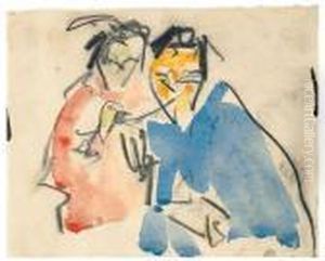 Zwei Madchen by Ernst Ludwig Kirchner
