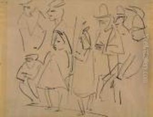 Die Wartenden by Ernst Ludwig Kirchner