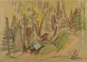 Bergwald Iii (waldtal) by Ernst Ludwig Kirchner