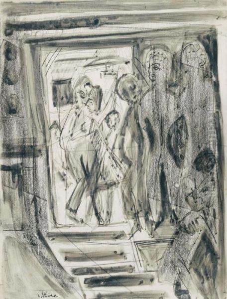 Interieur Mit Besuchern (treppenaufgang Im Wildboden-haus) - view 1