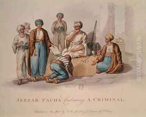 Jezzar Pacha condemning a criminal - view 1