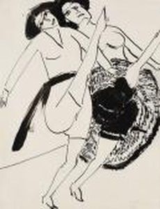 Zwei Tanzerinnen by Ernst Ludwig Kirchner