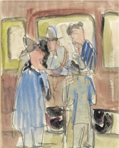 Abschied Am Bahnhof by Ernst Ludwig Kirchner