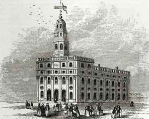 Mormon Temple at Salt Lake, 1854