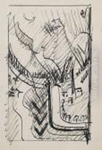 Blick Ins Landwassertal (tinzenhorn) by Ernst Ludwig Kirchner