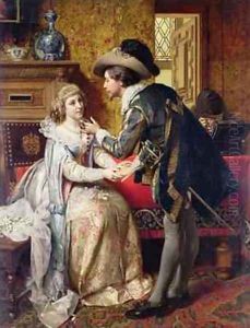 The Wedding Present, 1874 by Pierre Jan van der Ouderra