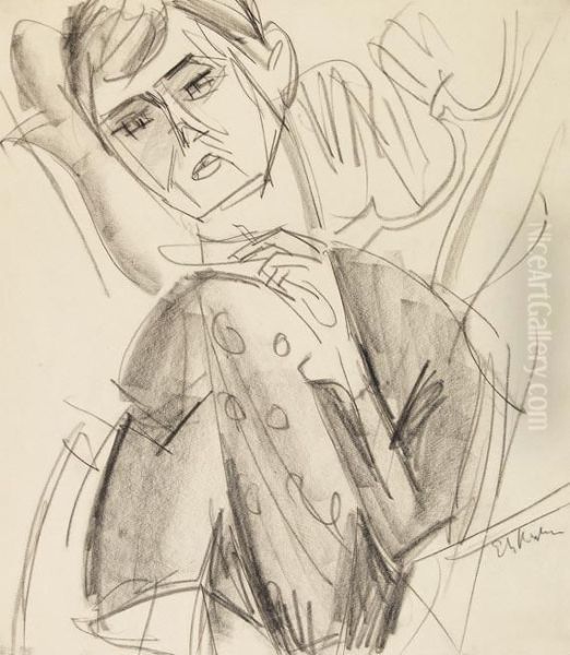 Bildnis Eines Jungenmannes (portrait Dr. Hans Mardersteig) - view 1