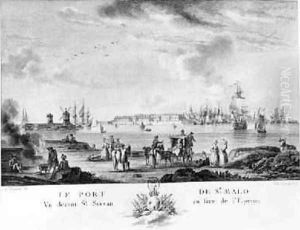 View of St. Malo by Ozanne, Nicolas Marie