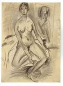 Sitzender Weiblicher Akt (erna) by Ernst Ludwig Kirchner