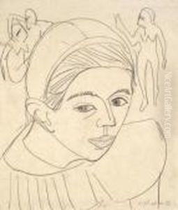 Franzikopf by Ernst Ludwig Kirchner