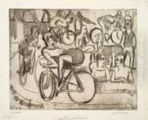 Radrennen by Ernst Ludwig Kirchner