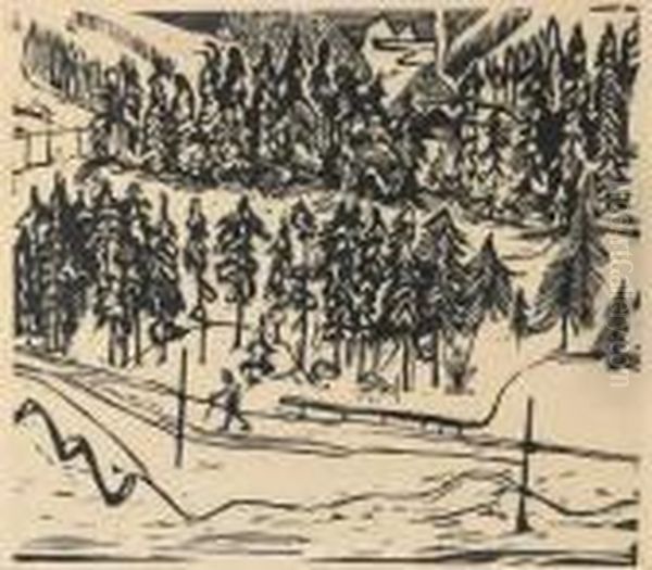 Sertigweg Im Winter - view 1