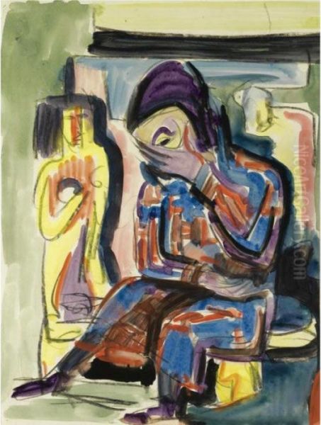 Sitzende Frau (seated Woman) - view 1