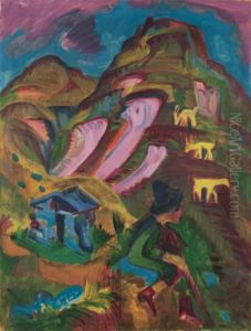 Berghirte Im Herbst by Ernst Ludwig Kirchner
