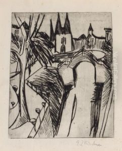 Elisabeth-ufer Berlin by Ernst Ludwig Kirchner