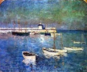 Smeatons Pier, St Ives by William E Osborn