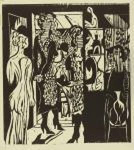 Cafe - Cafe Schneider In Davos by Ernst Ludwig Kirchner