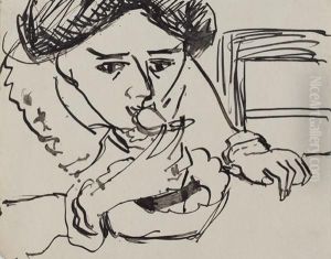 Dodo Am Esstisch by Ernst Ludwig Kirchner