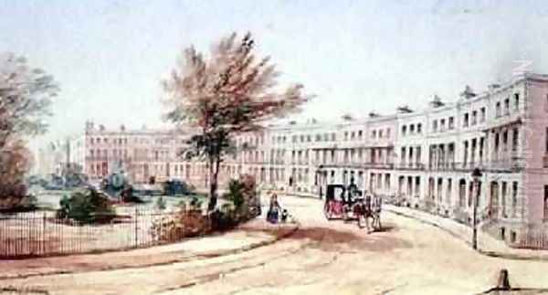 Royal Crescent Cheltenham 1850 - view 1